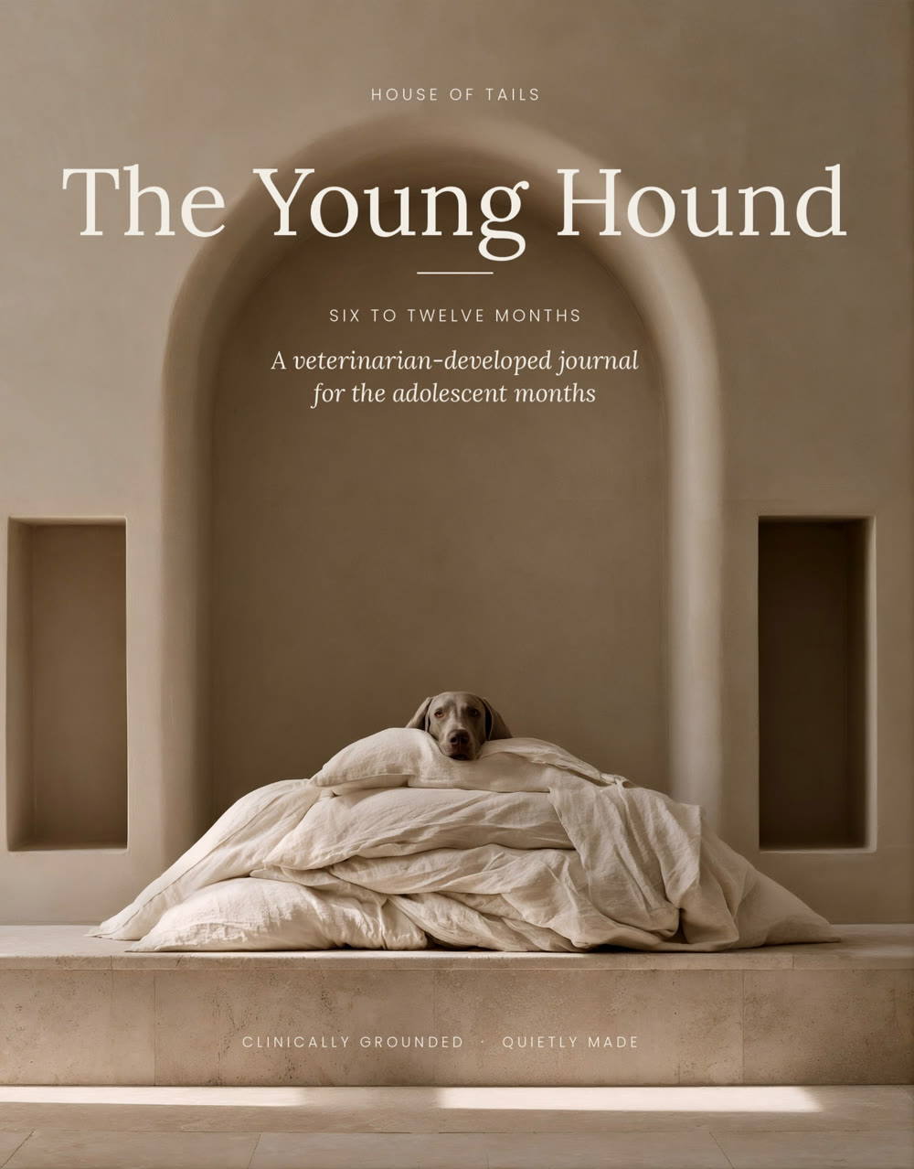 The Young Hound veterinarian-developed adolescent dog journal cover